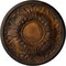 Ekena Millwork Wakefield Ceiling Medallion (Fits Canopies up to 3 5/8"), Hand-Painted Rust, 11 3/4"OD x 1 1/4"P CM11WARUS - alternate 1